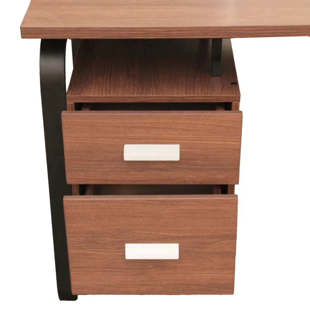 Oshun Office table White BG Open Drawer.webp