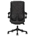 Elvie Black Office Chair Back wbg.webp